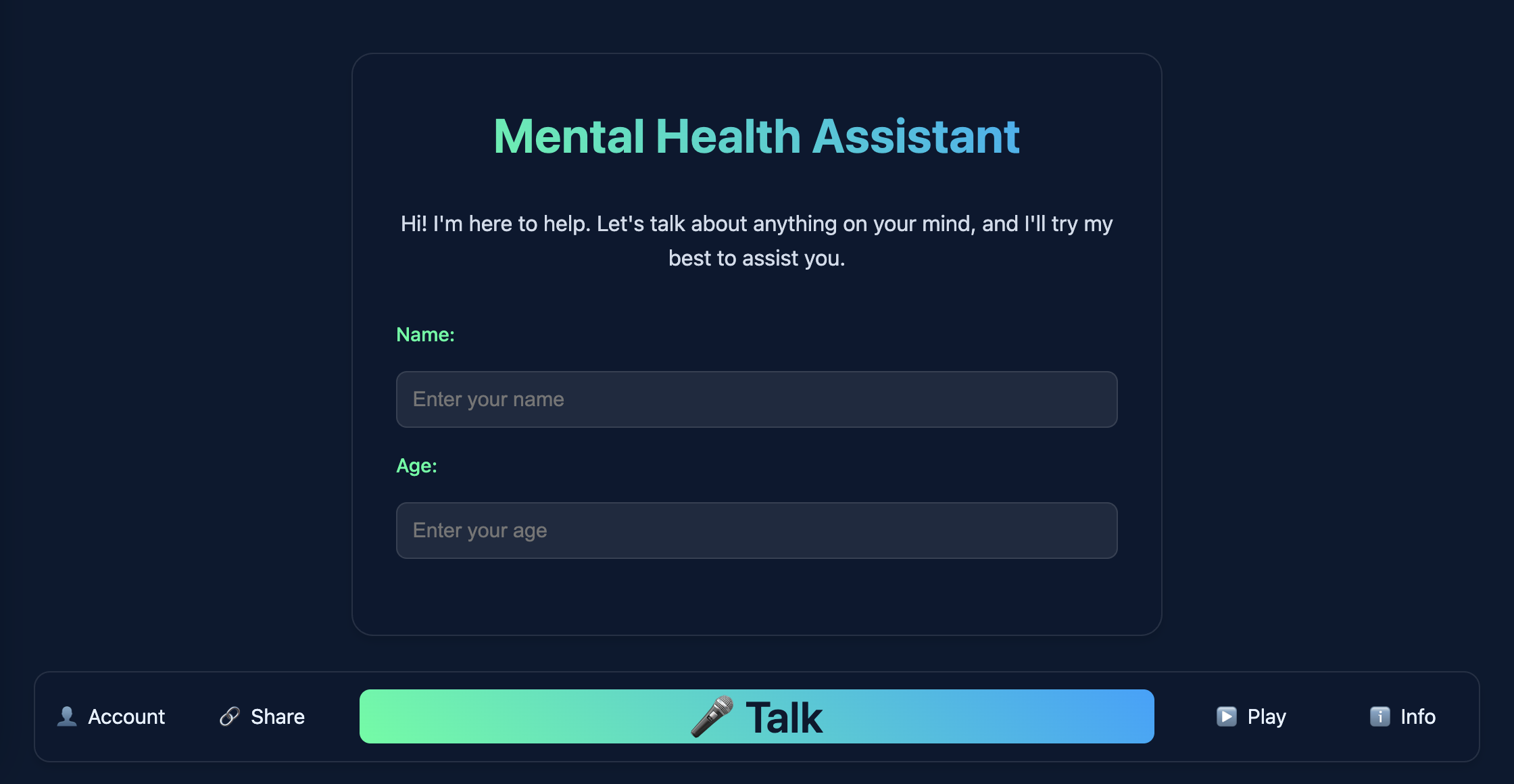 Mental Health Assistant